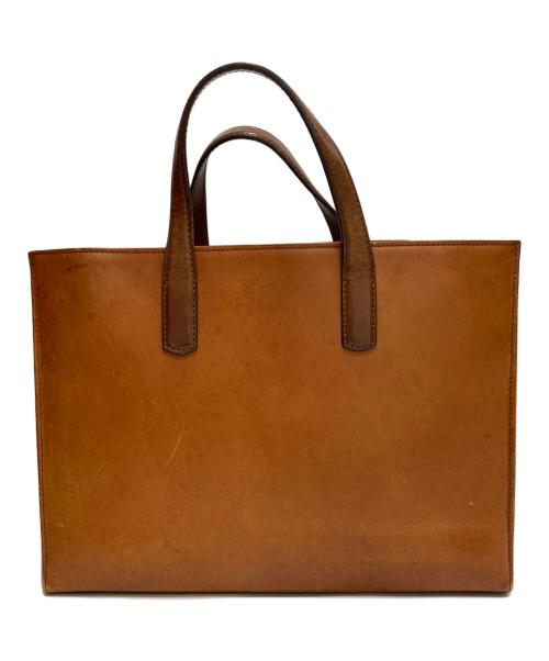 大峡製鞄（オオバセイホウ）大峡製鞄 (オオバセイホウ) レザートートバッグ ブラウンの古着・服飾アイテム