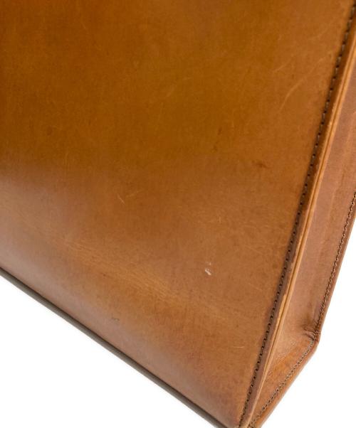 大峡製鞄（オオバセイホウ）大峡製鞄 (オオバセイホウ) レザートートバッグ ブラウンの古着・服飾アイテム