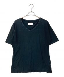Maison Margiela（メゾンマルジェラ）の古着「VネックTシャツ」｜ネイビー
