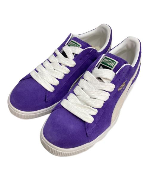 PUMA（プーマ）PUMA (プーマ) SUEDE ブリズムバイオレッド ホワイト ローカットスニーカー パープル サイズ:27の古着・服飾アイテム