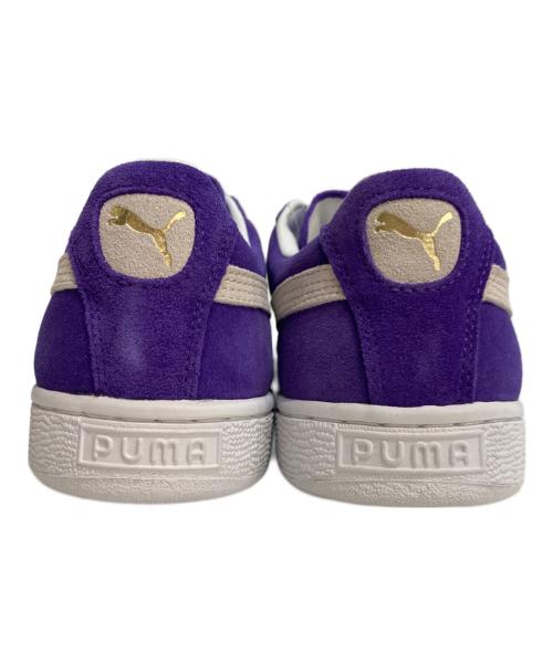 PUMA（プーマ）PUMA (プーマ) SUEDE ブリズムバイオレッド ホワイト ローカットスニーカー パープル サイズ:27の古着・服飾アイテム