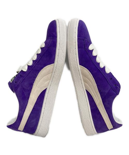PUMA（プーマ）PUMA (プーマ) SUEDE ブリズムバイオレッド ホワイト ローカットスニーカー パープル サイズ:27の古着・服飾アイテム
