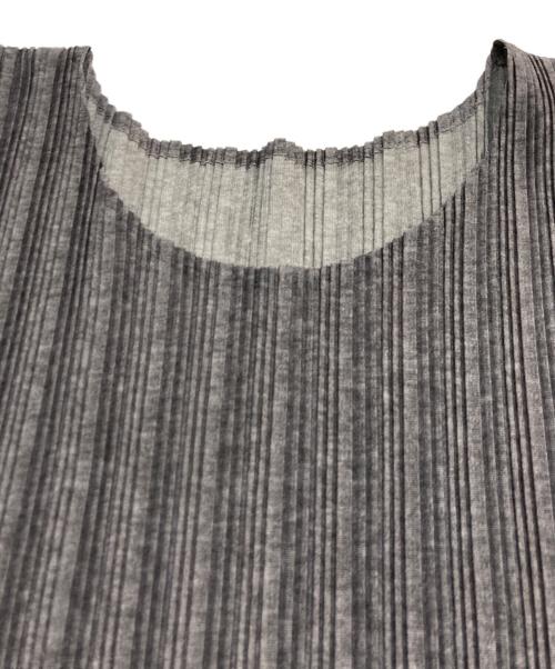PLEATS PLEASE（プリーツプリーズ）PLEATS PLEASE (プリーツプリーズ) RIB PLEATS BASICS グレー サイズ:記載なしの古着・服飾アイテム