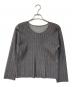 PLEATS PLEASE（プリーツプリーズ）の古着「RIB PLEATS BASICS」｜グレー