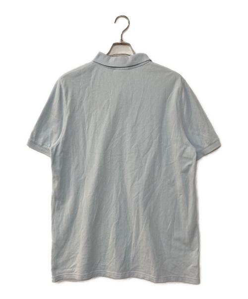 maison kitsune（アシッドメゾンキツネ）MAISON KITSUNE (メゾンキツネ) フォックスヘッド パッチ レギュラー ポロ スカイブルー サイズ:XLの古着・服飾アイテム