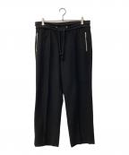 Maison Margielaメゾンマルジェラ）の古着「WOOL DRAWSTRING TROUSERS ウールドローストリング パンツ」｜ブラック