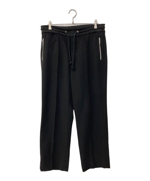 Maison Margiela（メゾンマルジェラ）Maison Margiela (メゾンマルジェラ) WOOL DRAWSTRING TROUSERS ウールドローストリング パンツ ブラック サイズ:46の古着・服飾アイテム