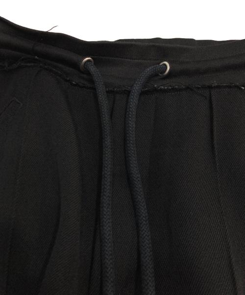 Maison Margiela（メゾンマルジェラ）Maison Margiela (メゾンマルジェラ) WOOL DRAWSTRING TROUSERS ウールドローストリング パンツ ブラック サイズ:46の古着・服飾アイテム