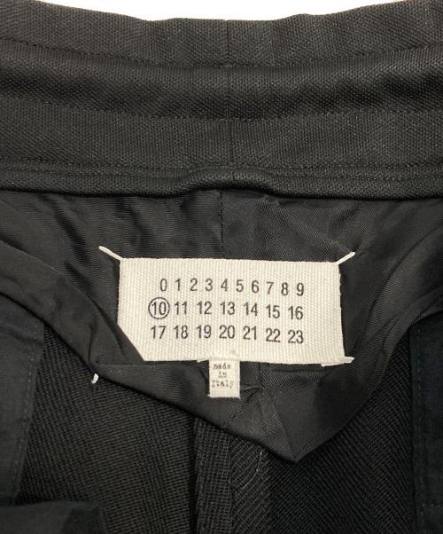 Maison Margiela（メゾンマルジェラ）Maison Margiela (メゾンマルジェラ) WOOL DRAWSTRING TROUSERS ウールドローストリング パンツ ブラック サイズ:46の古着・服飾アイテム