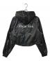 martin kim (マーティンキム) Crop Hoody Coating Jumper ブラック サイズ:FREE 未使用品：8000円