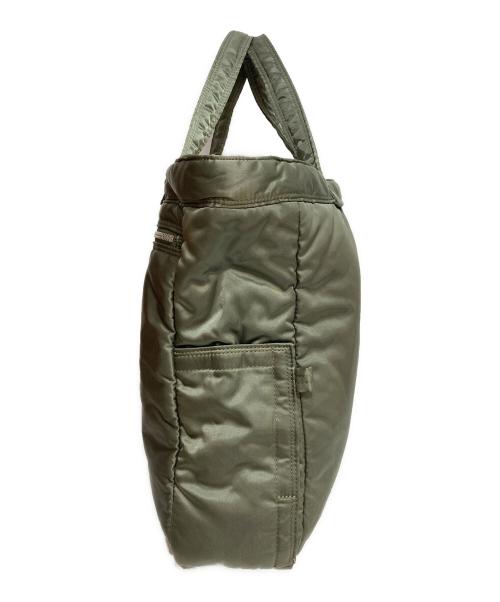 HEAD PORTER（ヘッドポーター）HEAD PORTER (ヘッドポーター) CREAM TOTE BAG クリーム トートバッグ オリーブの古着・服飾アイテム