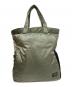 HEAD PORTER（ヘッドポーター）の古着「CREAM TOTE BAG クリーム トートバッグ」｜オリーブ