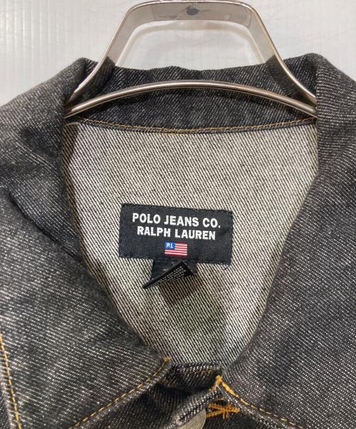 POLO JEANS（ポロジーンズ）POLO JEANS (ポロジーンズ) 90-00Ｓ 先染めデニムジャケット インディゴ サイズ:Lの古着・服飾アイテム