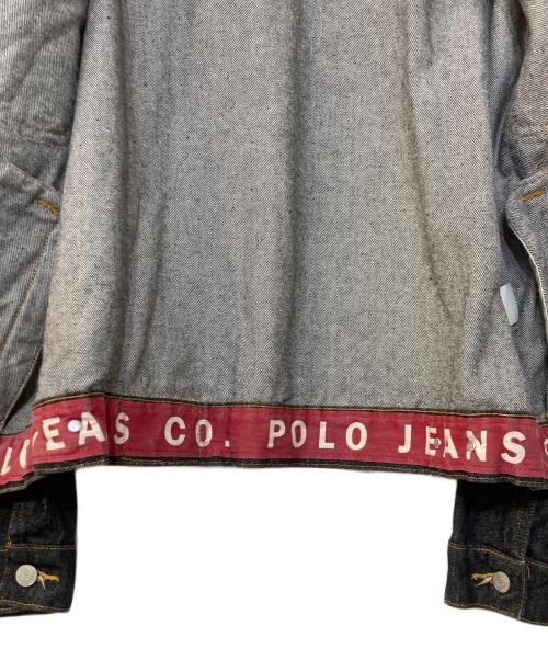 POLO JEANS（ポロジーンズ）POLO JEANS (ポロジーンズ) 90-00Ｓ 先染めデニムジャケット インディゴ サイズ:Lの古着・服飾アイテム