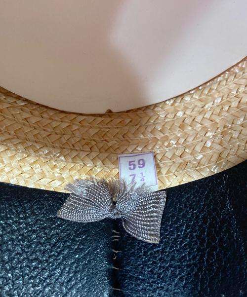 Ponte Rialto VENICE（リアルト）Ponte Rialto VENICE (リアルト) ボーターハット カンカン帽 ベージュ サイズ:59 7 1/2の古着・服飾アイテム