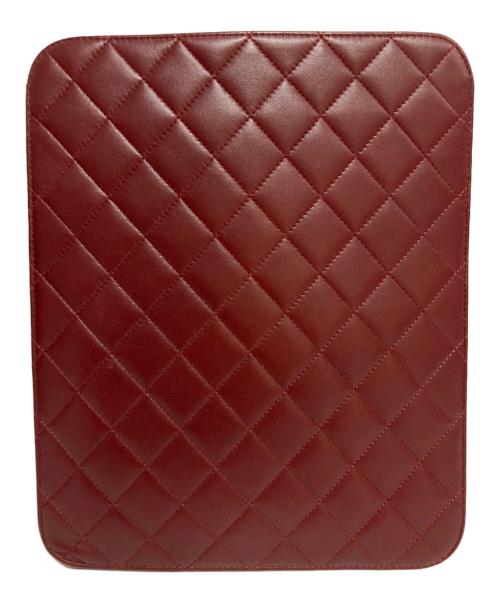 CHANEL（シャネル）CHANEL (シャネル) マトラッセipadケース ボルドーの古着・服飾アイテム