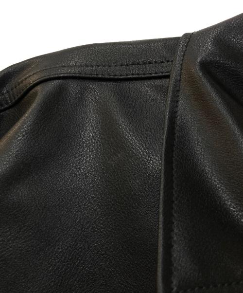 LEVI'S（リーバイス）LEVI'S (リーバイス) JAPAN LIMITED LEATHER TRUCKER JACKET レザートラッカージャケット ブラック サイズ:Mの古着・服飾アイテム