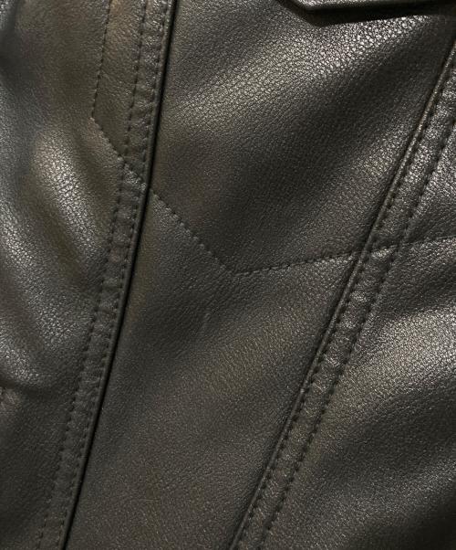 LEVI'S（リーバイス）LEVI'S (リーバイス) JAPAN LIMITED LEATHER TRUCKER JACKET レザートラッカージャケット ブラック サイズ:Mの古着・服飾アイテム