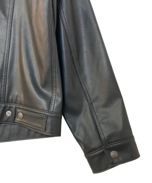 LEVI'S（リーバイス）LEVI'S (リーバイス) JAPAN LIMITED LEATHER TRUCKER JACKET レザートラッカージャケット ブラック サイズ:Mの古着・服飾アイテム