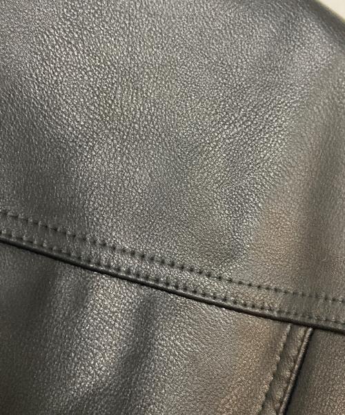 LEVI'S（リーバイス）LEVI'S (リーバイス) JAPAN LIMITED LEATHER TRUCKER JACKET レザートラッカージャケット ブラック サイズ:Mの古着・服飾アイテム