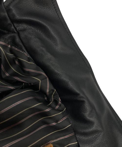 LEVI'S（リーバイス）LEVI'S (リーバイス) JAPAN LIMITED LEATHER TRUCKER JACKET レザートラッカージャケット ブラック サイズ:Mの古着・服飾アイテム