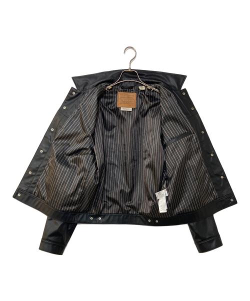 LEVI'S（リーバイス）LEVI'S (リーバイス) JAPAN LIMITED LEATHER TRUCKER JACKET レザートラッカージャケット ブラック サイズ:Mの古着・服飾アイテム