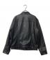LEVI'S (リーバイス) JAPAN LIMITED LEATHER TRUCKER JACKET レザートラッカージャケット ブラック サイズ:M：25000円