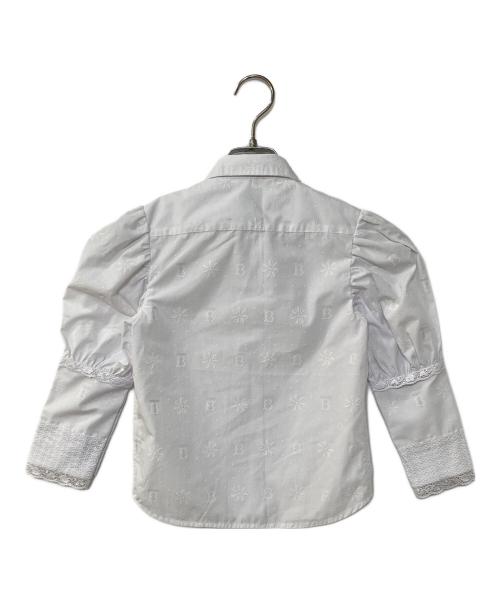 BURBERRY（バーバリー）BURBERRY (バーバリー) ロゴ刺繍シャツ ホワイト サイズ:105cmの古着・服飾アイテム