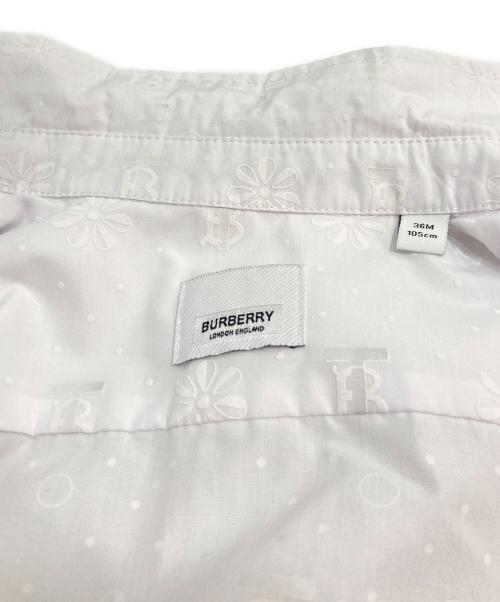 BURBERRY（バーバリー）BURBERRY (バーバリー) ロゴ刺繍シャツ ホワイト サイズ:105cmの古着・服飾アイテム