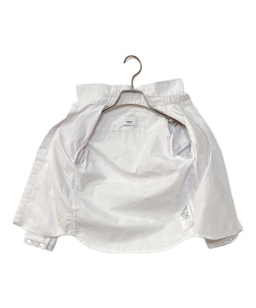 BURBERRY（バーバリー）BURBERRY (バーバリー) ロゴ刺繍シャツ ホワイト サイズ:105cmの古着・服飾アイテム