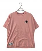 DESCENDANTディセンダント）の古着「BB SS フロッキープリントTシャツ」｜ピンク
