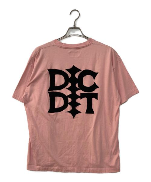 DESCENDANT（ディセンダント）DESCENDANT (ディセンダント) BB SS フロッキープリントTシャツ ピンク サイズ:2の古着・服飾アイテム
