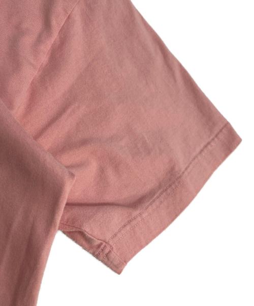 DESCENDANT（ディセンダント）DESCENDANT (ディセンダント) BB SS フロッキープリントTシャツ ピンク サイズ:2の古着・服飾アイテム