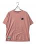 DESCENDANT（ディセンダント）の古着「BB SS フロッキープリントTシャツ」｜ピンク