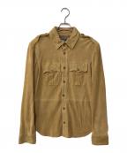 POLO RALPH LAURENポロ・ラルフローレン）の古着「Suede Overshirt スエードオーバーシャツ」｜ベージュ
