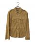 POLO RALPH LAUREN（ポロ・ラルフローレン）の古着「Suede Overshirt スエードオーバーシャツ」｜ベージュ