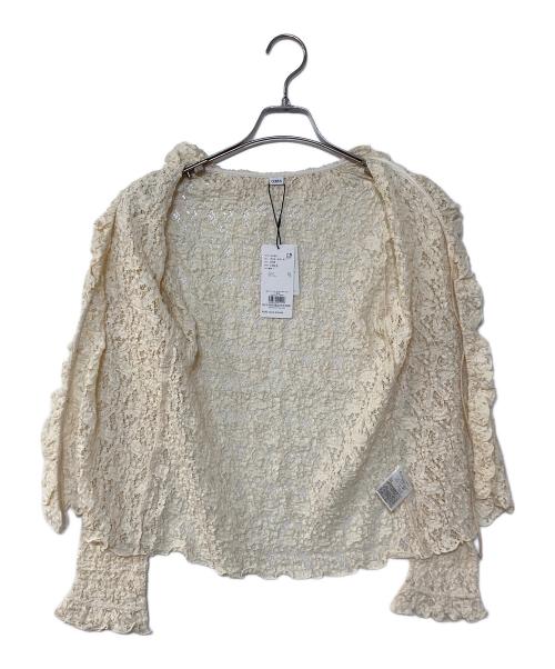 CODEA（コードエー）CODEA (コードエー) Re fluffy lace blouse アイボリー サイズ:FREE 未使用品の古着・服飾アイテム
