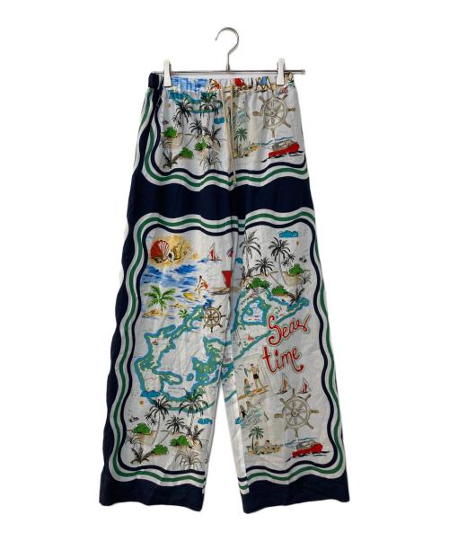 muller of yoshiokubo（ミュラーオブヨシオクボ）muller of yoshiokubo (ミュラーオブヨシオクボ) PALMA PANTS ネイビー サイズ:36 未使用品の古着・服飾アイテム