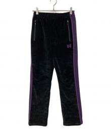 Needles（ニードルズ）の古着「コーデュロイ Narrow Track Pants」｜ブラック×パープル