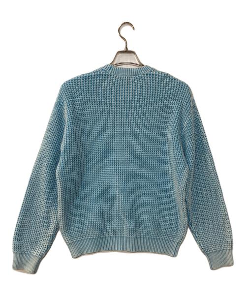 SUPREME（シュプリーム）Supreme (シュプリーム) Washed Small Box Waffle Sweater コットンニット スカイブルー サイズ:Sの古着・服飾アイテム