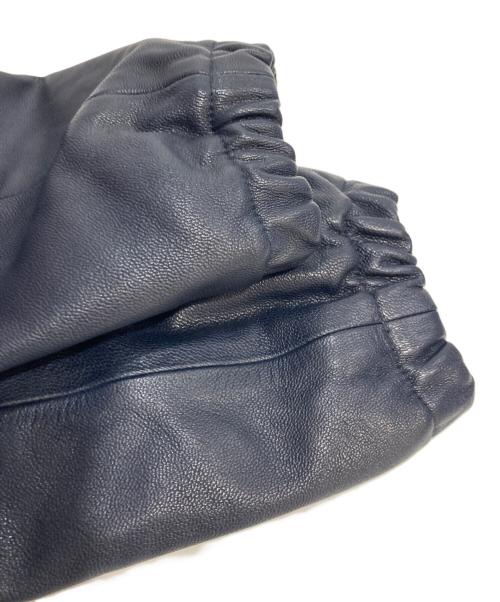 NEIGHBORHOOD（ネイバーフッド）NEIGHBORHOOD (ネイバーフッド) LEATHER ZIP WORK JACKET ネイビー サイズ:XLの古着・服飾アイテム