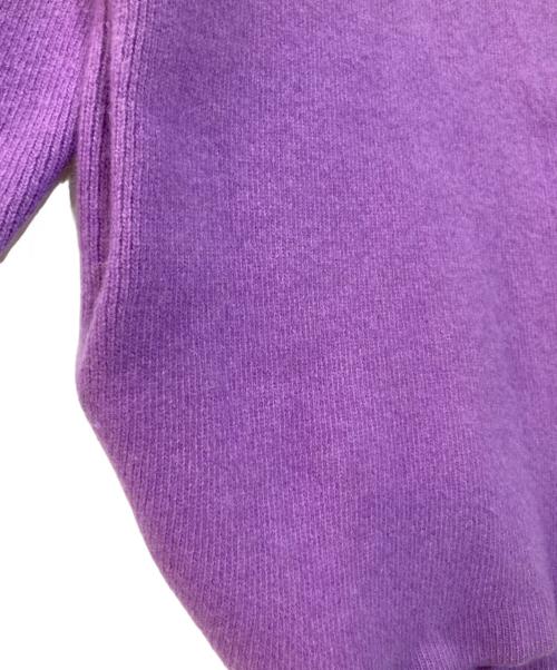 ELENDEEK（エレンディーク）ELENDEEK (エレンディーク) RACCOON MIX WCD ラクーンミックスWカーディガン パープル サイズ:Fの古着・服飾アイテム