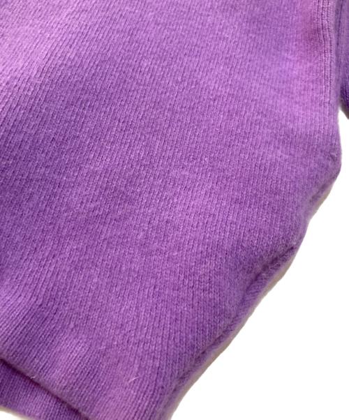 ELENDEEK（エレンディーク）ELENDEEK (エレンディーク) RACCOON MIX WCD ラクーンミックスWカーディガン パープル サイズ:Fの古着・服飾アイテム