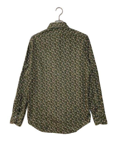 finamore（フィナモレ）finamore (フィナモレ) 小紋L/Sシャツ グリーン サイズ:41の古着・服飾アイテム