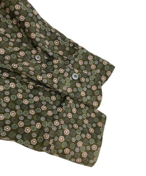 finamore（フィナモレ）finamore (フィナモレ) 小紋L/Sシャツ グリーン サイズ:41の古着・服飾アイテム