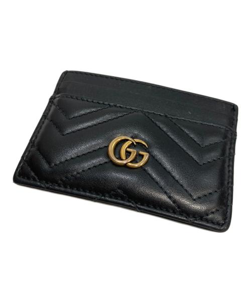 GUCCI（グッチ）GUCCI (グッチ) GGマーモントカードケース ブラックの古着・服飾アイテム