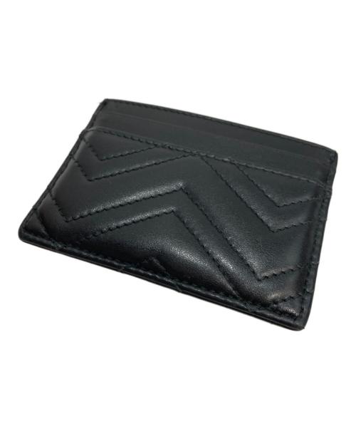 GUCCI（グッチ）GUCCI (グッチ) GGマーモントカードケース ブラックの古着・服飾アイテム