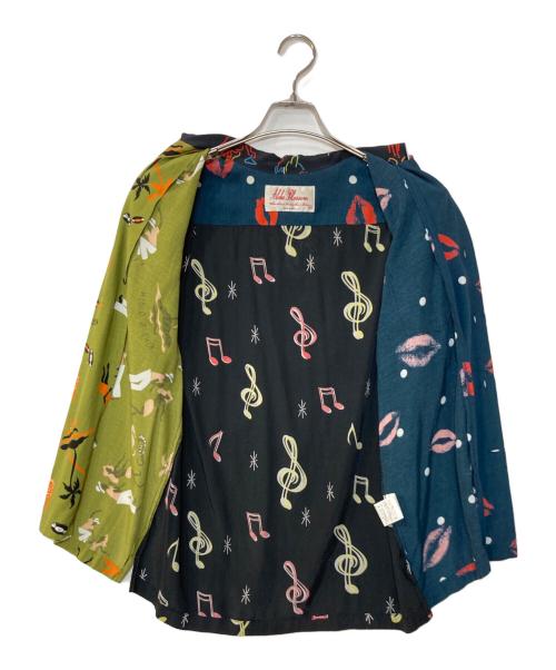 Aloha Blossom（アロハブロッサム）Aloha Blossom (アロハブロッサム) オープンカラーシャツ CHESTER CRAZY CRAZY ネイビー サイズ:36の古着・服飾アイテム