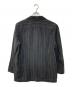 LARDINI (ラルディーニ) リネン ストライプ2Bジャケット ブラック×ベージュ サイズ:XL：18000円