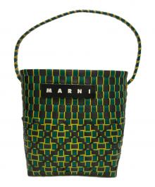 MARNI（マルニ）の古着「POD カゴバッグ」｜グリーン